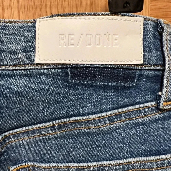 RE/DONE - High-Rise Ankle Crop Jean Size 26 NWT - Picture 5 of 7